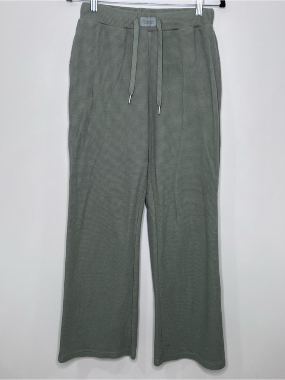 Comfrt Sage Green Waffle Knit Lounge Pants